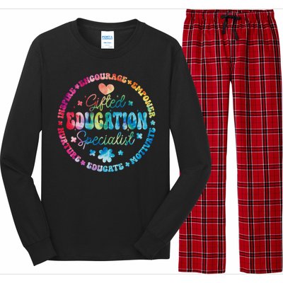 Gifted Education Specialist Appreciation Week Back To School Gift Long Sleeve Pajama Set