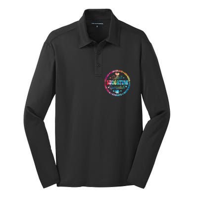 Gifted Education Specialist Appreciation Week Back To School Gift Silk Touch Performance Long Sleeve Polo