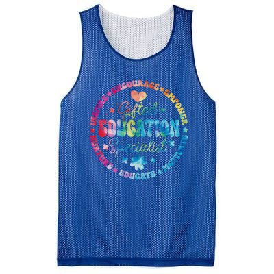 Gifted Education Specialist Appreciation Week Back To School Gift Mesh Reversible Basketball Jersey Tank