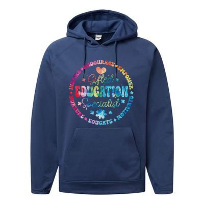 Gifted Education Specialist Appreciation Week Back To School Gift Performance Fleece Hoodie