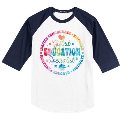 Gifted Education Specialist Appreciation Week Back To School Gift Baseball Sleeve Shirt