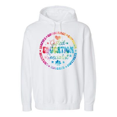 Gifted Education Specialist Appreciation Week Back To School Gift Garment-Dyed Fleece Hoodie