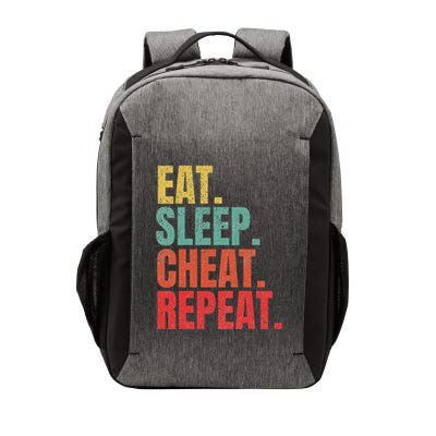 Gamer Eat Sleep Cheat Repeat Funny Gaming Humor Vector Backpack