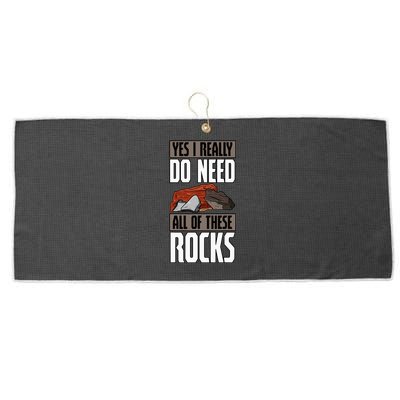 Geology Earth Scientists Geologists Mineral Collectors Rock Large Microfiber Waffle Golf Towel