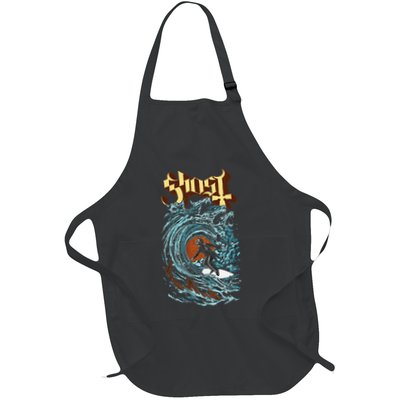 Ghost Evil Surfer Full-Length Apron With Pockets