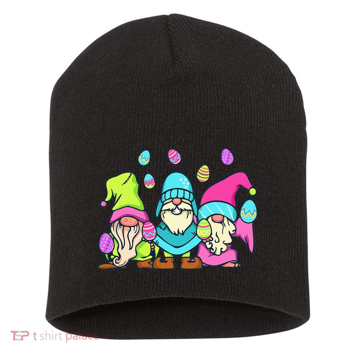 Gnome Easter Shirt Funny Easter Day With Gnomes Short Acrylic Beanie