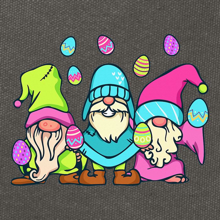 Gnome Easter Shirt Funny Easter Day With Gnomes Cotton Canvas Backpack