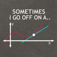 Geek Equation Study Solve Sometimes I Go Off On A Tangent Cotton Canvas Backpack