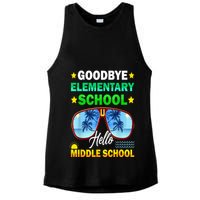 Goodbye Elementary School On My Way To Middle School Ladies PosiCharge Tri-Blend Wicking Tank