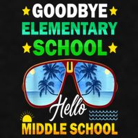Goodbye Elementary School On My Way To Middle School Ladies PosiCharge Tri-Blend Wicking Tank