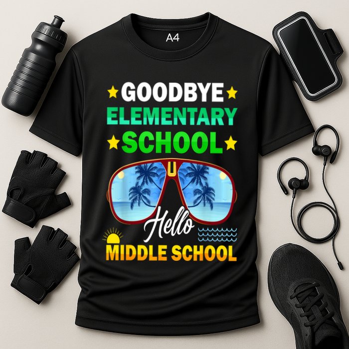 Goodbye Elementary School On My Way To Middle School Performance Shirt