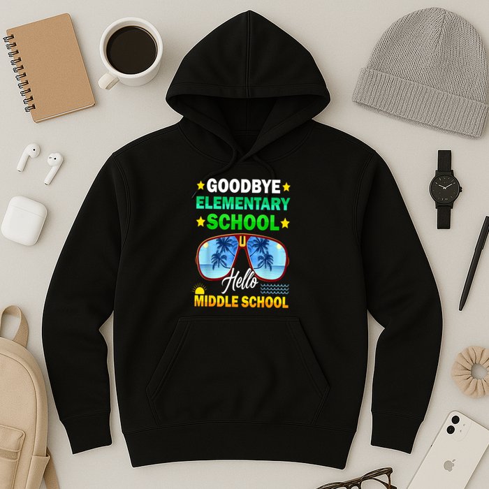 Goodbye Elementary School On My Way To Middle School Hoodie