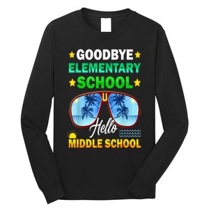 Goodbye Elementary School On My Way To Middle School Long Sleeve Shirt