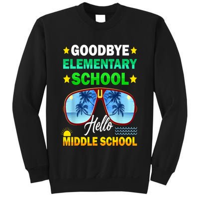 Goodbye Elementary School On My Way To Middle School Sweatshirt