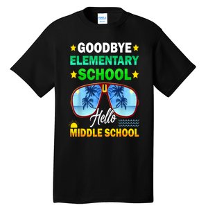 Goodbye Elementary School On My Way To Middle School Tall T-Shirt