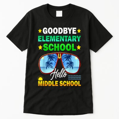 Goodbye Elementary School On My Way To Middle School Tall T-Shirt