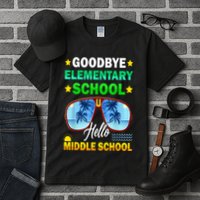 Goodbye Elementary School On My Way To Middle School Tall T-Shirt
