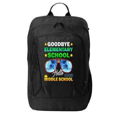 Goodbye Elementary School On My Way To Middle School City Backpack