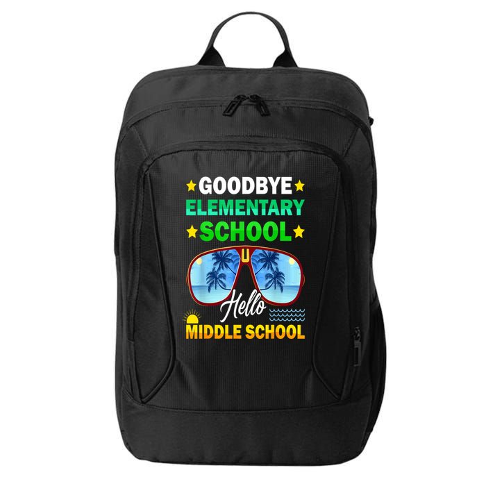 Goodbye Elementary School On My Way To Middle School City Backpack