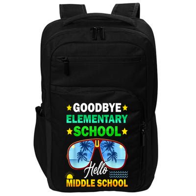 Goodbye Elementary School On My Way To Middle School Impact Tech Backpack