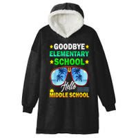 Goodbye Elementary School On My Way To Middle School Hooded Wearable Blanket