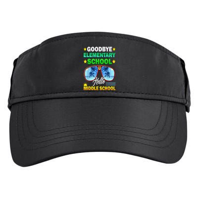 Goodbye Elementary School On My Way To Middle School Adult Drive Performance Visor