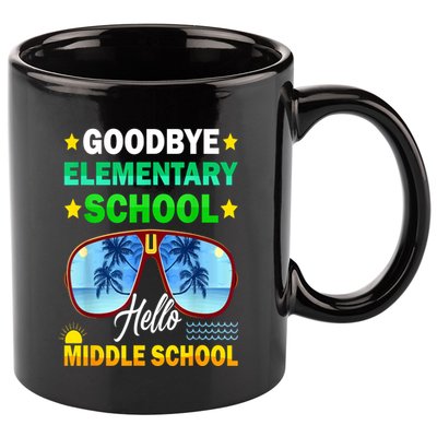 Goodbye Elementary School On My Way To Middle School 11oz C Handle Ceramic Mug