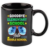 Goodbye Elementary School On My Way To Middle School 11oz C Handle Ceramic Mug