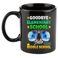 Goodbye Elementary School On My Way To Middle School 11oz C Handle Ceramic Mug