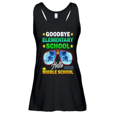 Goodbye Elementary School On My Way To Middle School Ladies Essential Flowy Tank