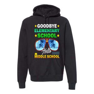 Goodbye Elementary School On My Way To Middle School Premium Hoodie