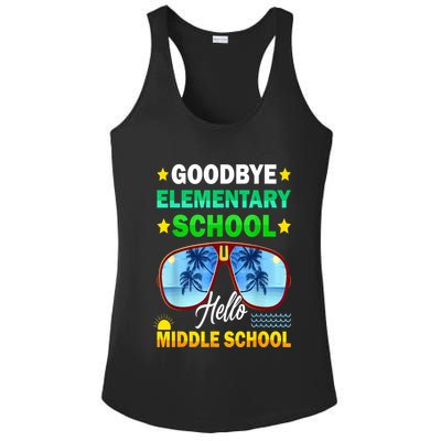 Goodbye Elementary School On My Way To Middle School Ladies PosiCharge Competitor Racerback Tank