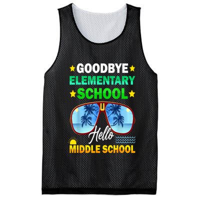Goodbye Elementary School On My Way To Middle School Mesh Reversible Basketball Jersey Tank