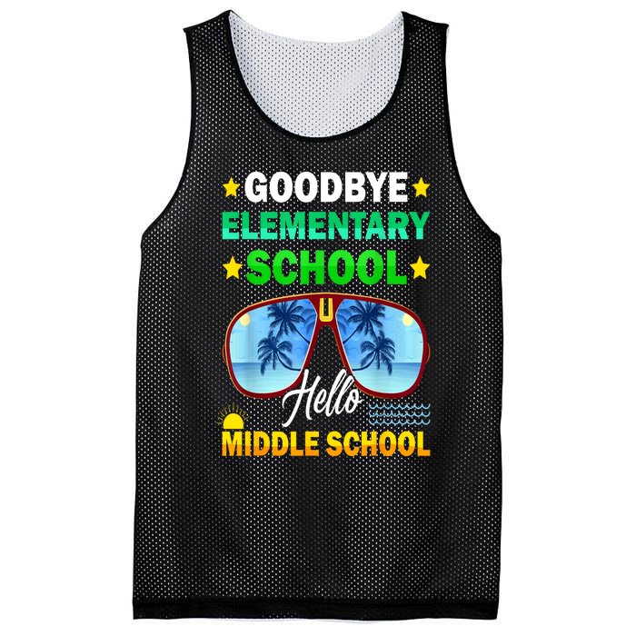 Goodbye Elementary School On My Way To Middle School Mesh Reversible Basketball Jersey Tank