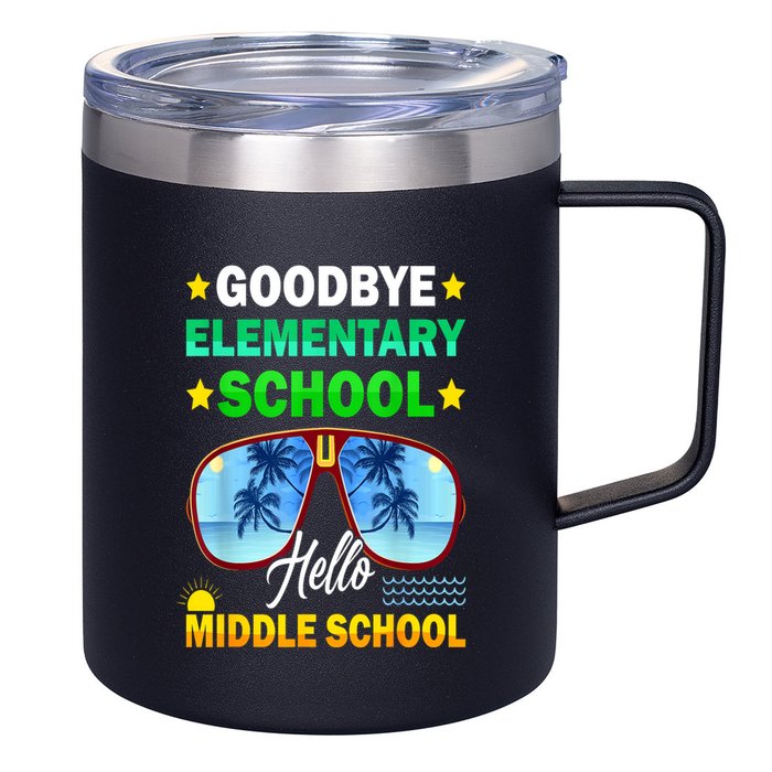 Goodbye Elementary School On My Way To Middle School 12oz Stainless Steel Coffee Mug