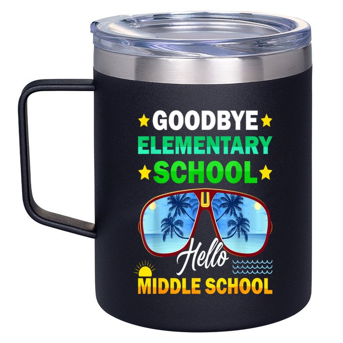 Goodbye Elementary School On My Way To Middle School 12oz Stainless Steel Coffee Mug