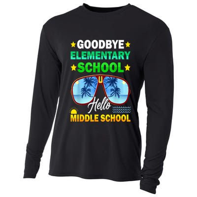 Goodbye Elementary School On My Way To Middle School Cooling Performance Long Sleeve Crew