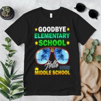 Goodbye Elementary School On My Way To Middle School Premium T-Shirt