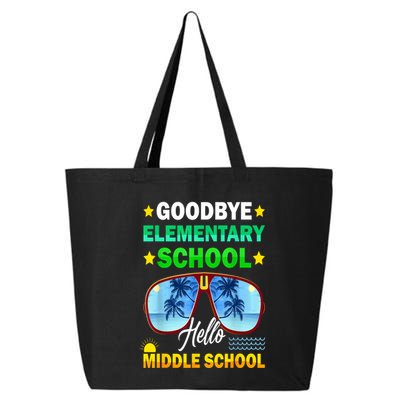 Goodbye Elementary School On My Way To Middle School 25L Jumbo Tote