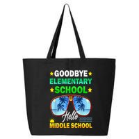 Goodbye Elementary School On My Way To Middle School 25L Jumbo Tote