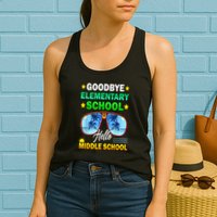 Goodbye Elementary School On My Way To Middle School Womens Tank Top