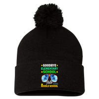Goodbye Elementary School On My Way To Middle School Pom Pom 12in Knit Beanie