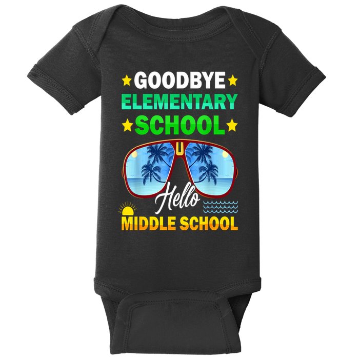 Goodbye Elementary School On My Way To Middle School Baby Bodysuit