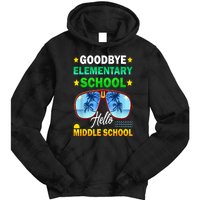 Goodbye Elementary School On My Way To Middle School Tie Dye Hoodie