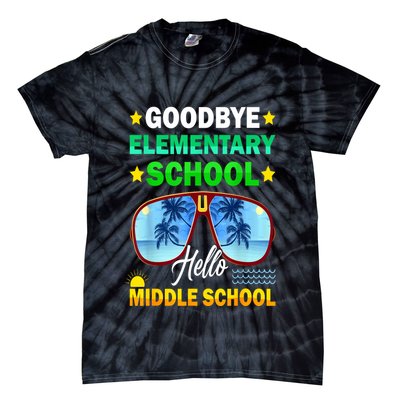 Goodbye Elementary School On My Way To Middle School Tie-Dye T-Shirt
