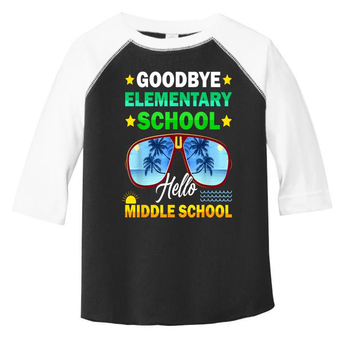 Goodbye Elementary School On My Way To Middle School Toddler Fine Jersey T-Shirt