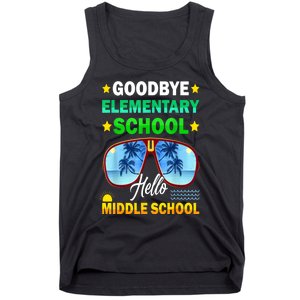 Goodbye Elementary School On My Way To Middle School Tank Top