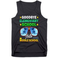 Goodbye Elementary School On My Way To Middle School Tank Top