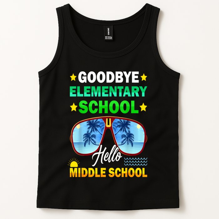 Goodbye Elementary School On My Way To Middle School Tank Top
