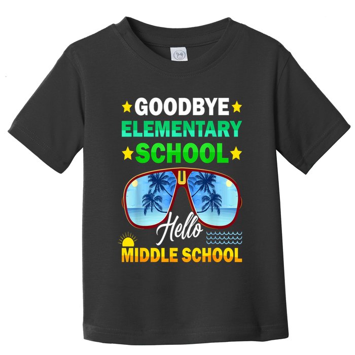 Goodbye Elementary School On My Way To Middle School Toddler T-Shirt